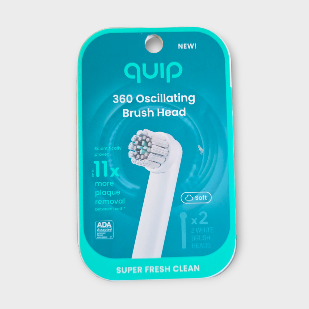 Quip 360 Oscillating Brush Head 2 Refill New